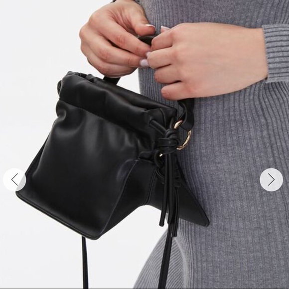 Faux Leather Open Top crossbody bag - Picture 11 of 11